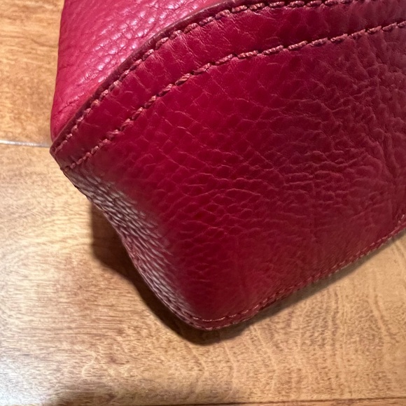 Cole Haan Red pebbled leather tote - Picture 8 of 16